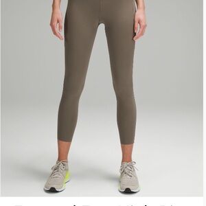 Lululemon fast and free leggings with pockets nomad